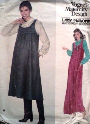2241 VOGUE MADONNA MATERNITY JUMPER LENGTHS, BLOUSE, TIE PATTERN 14 OR 10 or 8 CHOICE